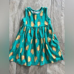 Hanna Andersson Teal Popsicle Print Dress